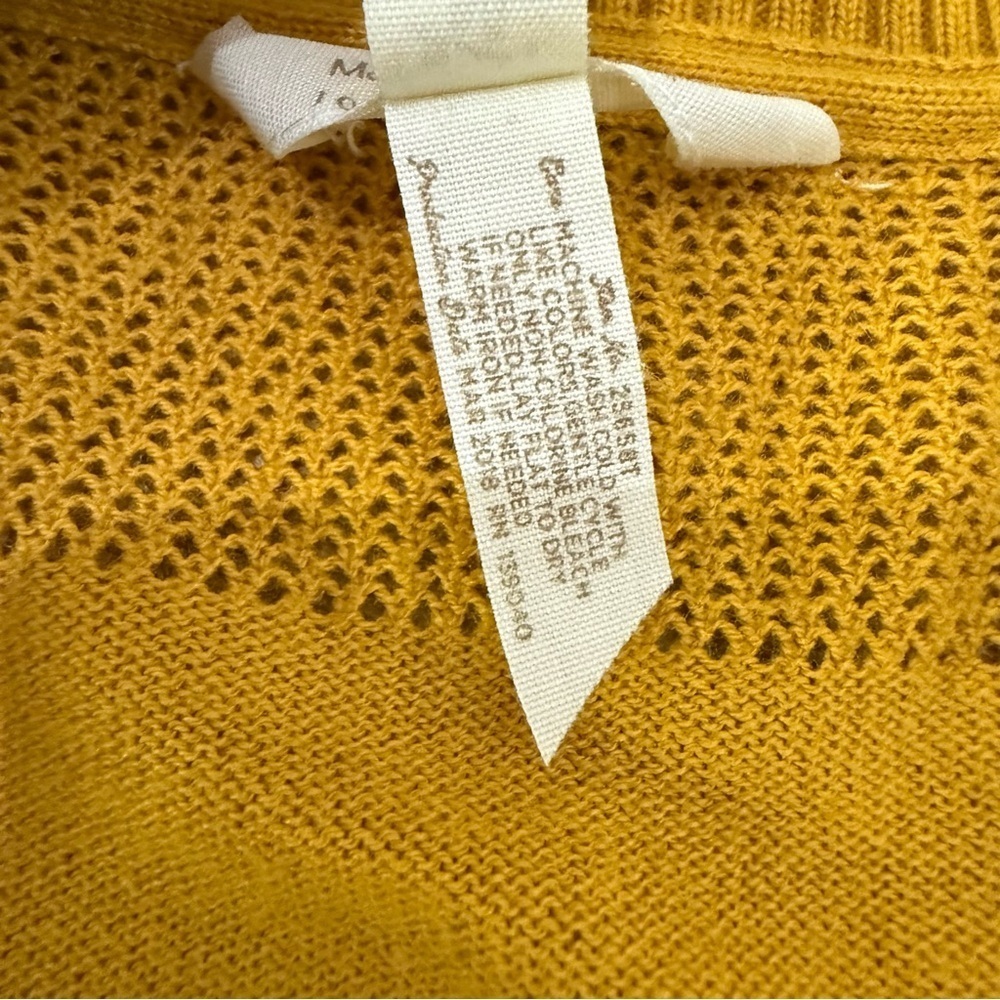 3/$20 Matilda Jane Joanna Gaines Sweater long sleeve button down yellow size Med - Picture 8 of 9
